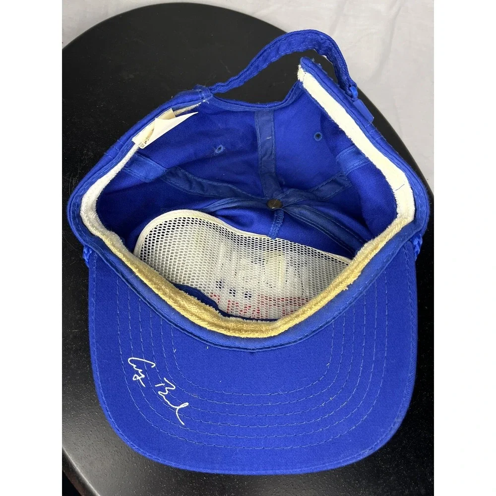 Vintage 1992 Bush Quayle Presidential Campaign Rope Hat Blue Made In The USA